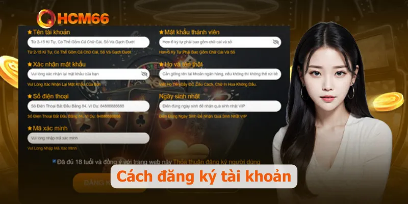 Cách đăng ký tài khoản