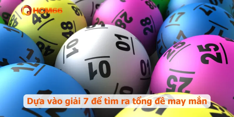 Dựa vào giải 7 để tìm ra tổng đề may mắn